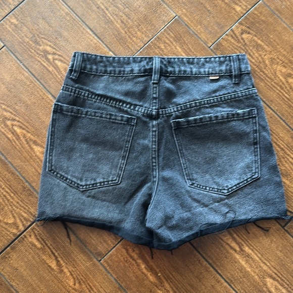 O’NEILL black denim cut off shorts 27 - Picture 4 of 6